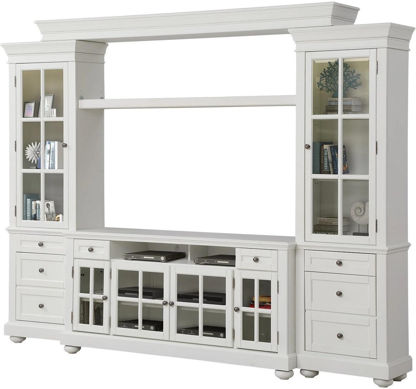 Parker House Cape Cod 4 Piece 63 in. TV Console in Vintage White image