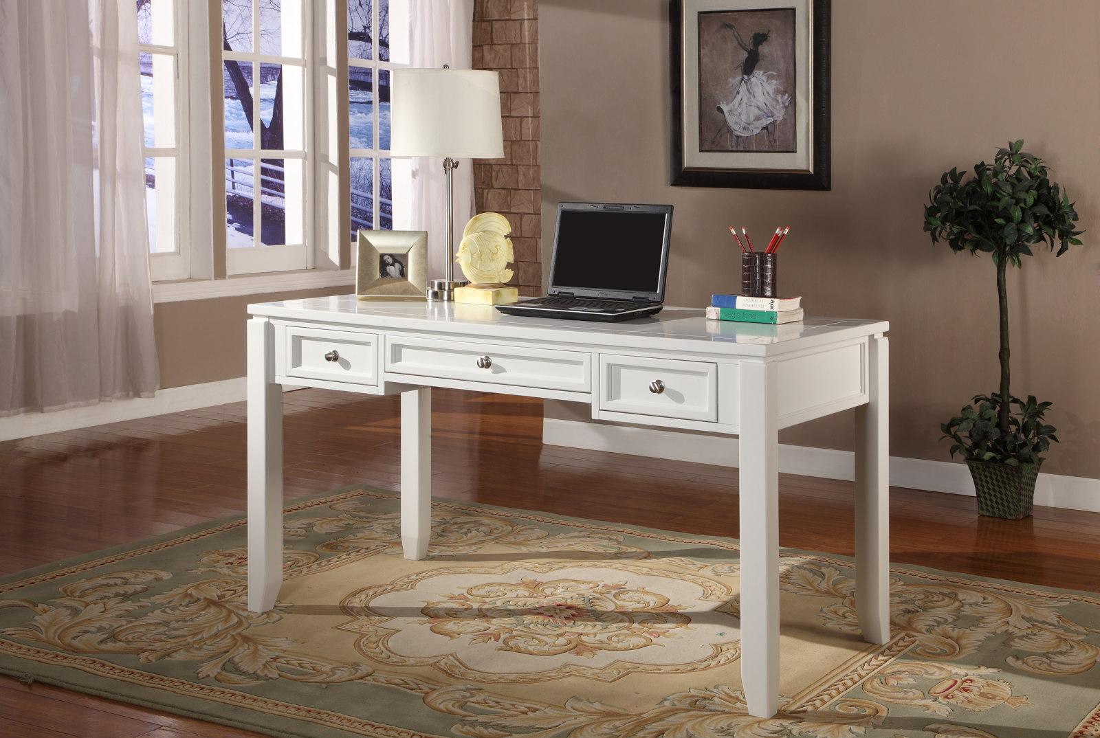 Parker House Boca 5-Piece L-Shaped Modular Office Credenza in Cottage White