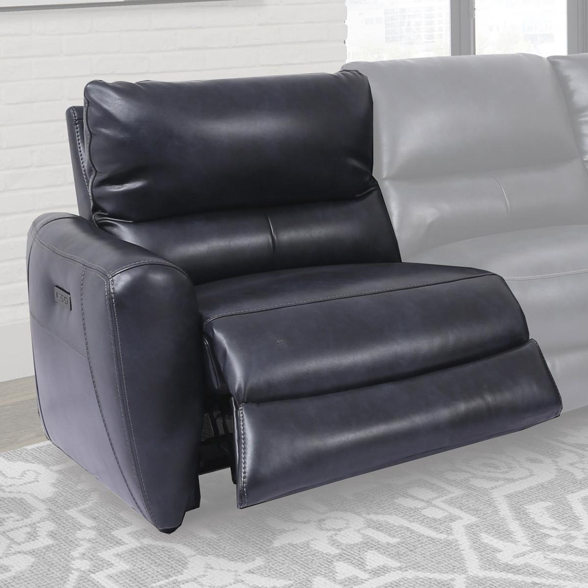 Parker House Samson Power Left Arm Facing Recliner in Banner Navy