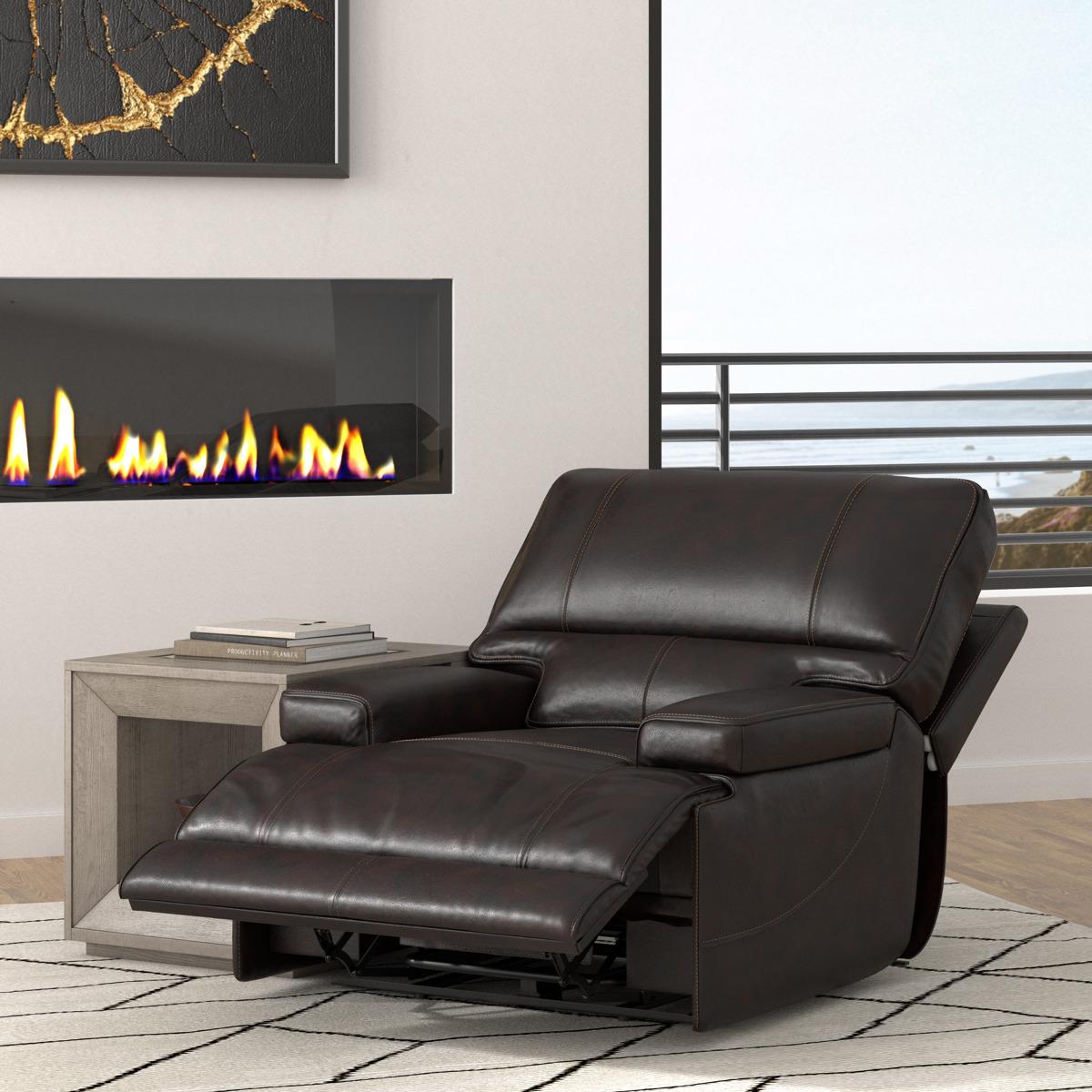 Parker House Whitman Power Cordless Recliner in Verona Coffee